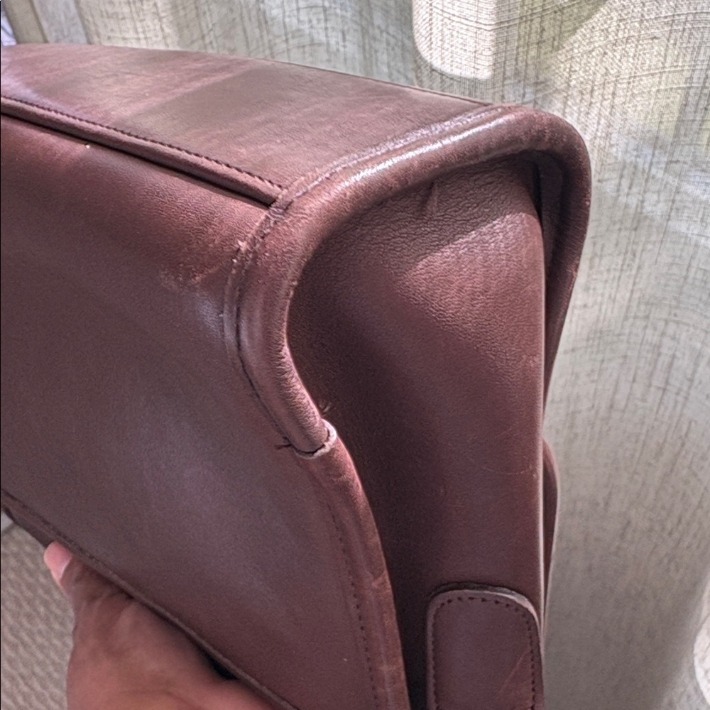 Vintage Coach Court Brown Satchel Bag 9870 - Picture 8 of 15